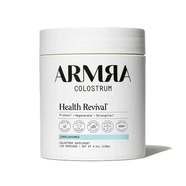 ARMRA Grass Fed Bovine Colostrum Powder Unflavored Gut Immune Support