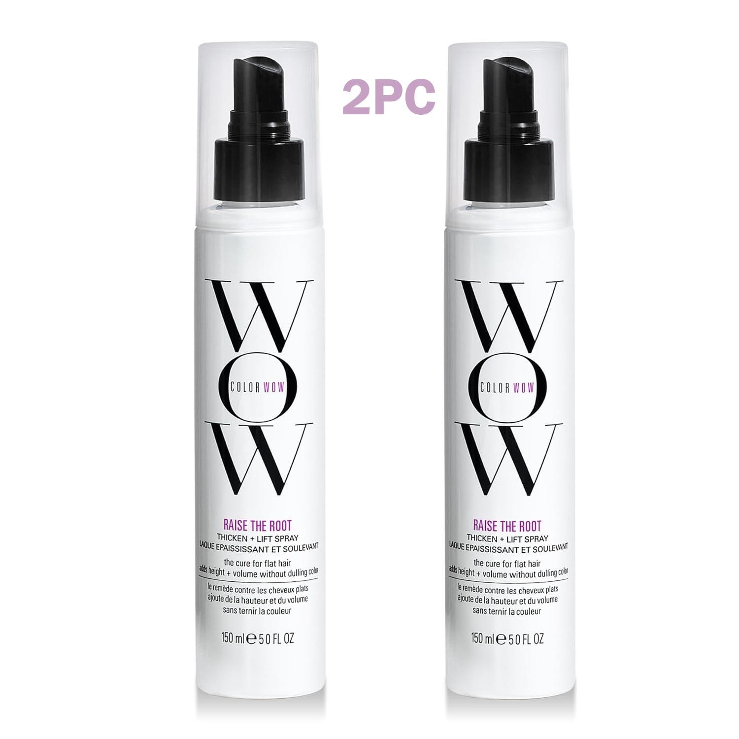 2 Pack Color Wow Raise The Root Thicken + Lift Spray 5 oz Volumizing Hair Spray