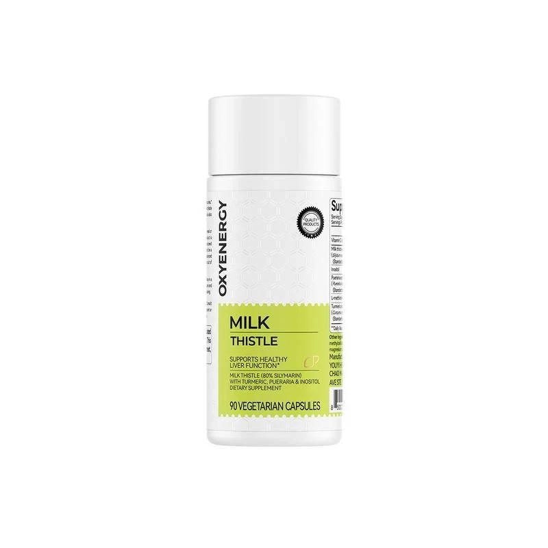 Oxyenergy Milk Thistle Liver Detox & Colon Cleanse,Natural Liver Health Support