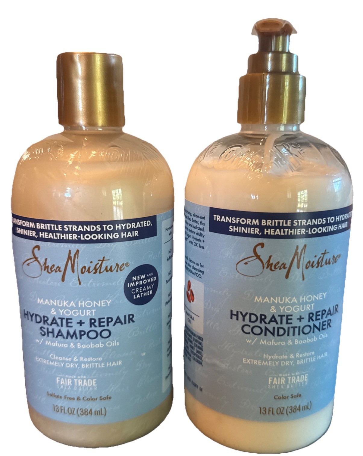 Shea Moisture Manuka Honey & Yogurt Hydrate + Repair Shampoo & Conditioner (2 Pk