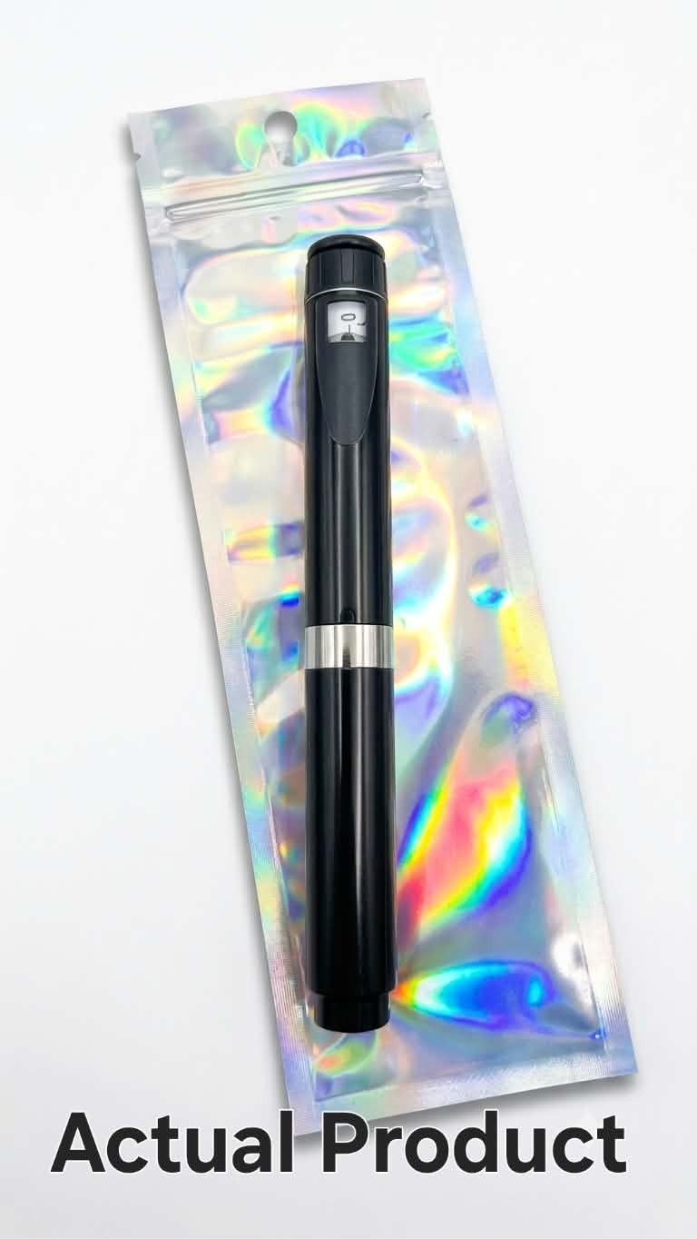 60 Unit Peptide Pen, Reusable Peptide V2 Pen with 2- 3Ml Cartridges -Black-