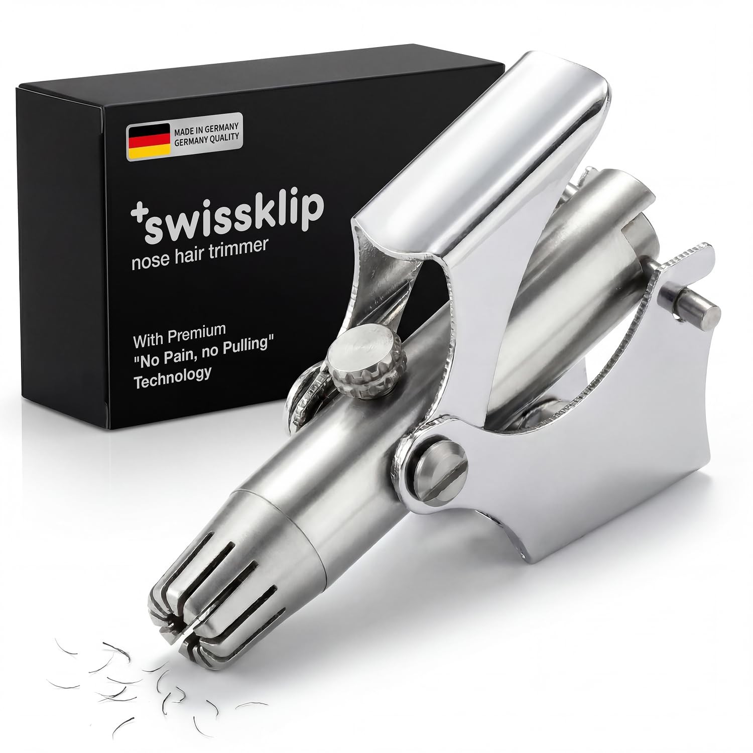 Swissklip Swissker Manual Nose Hair Trimmer for Men and Women – Precision Sta…