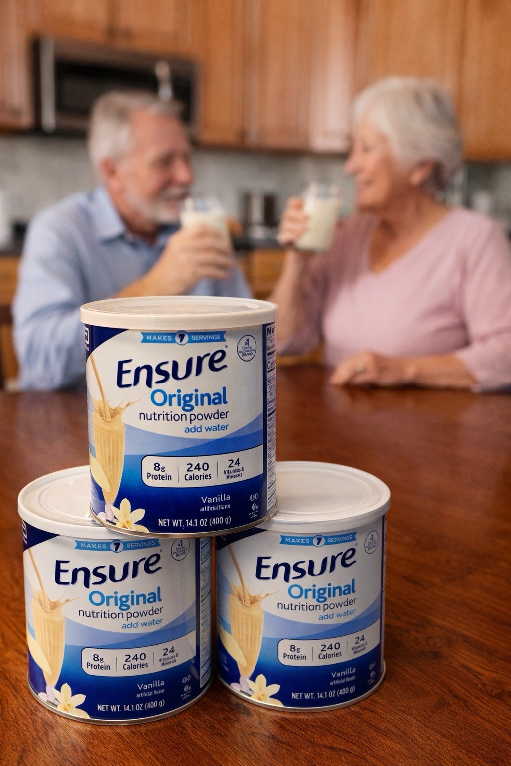 3 Pack Ensure Original Nutrition Powder Vanilla 8g Protein 14.1 oz Exp 11/2026