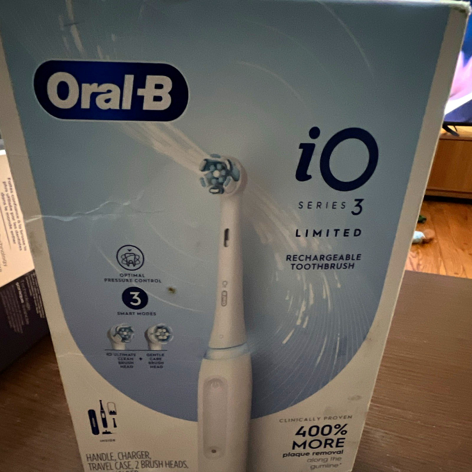 Oral-B iO Series 3 Limited Electric Toothbrush White Rechargeable