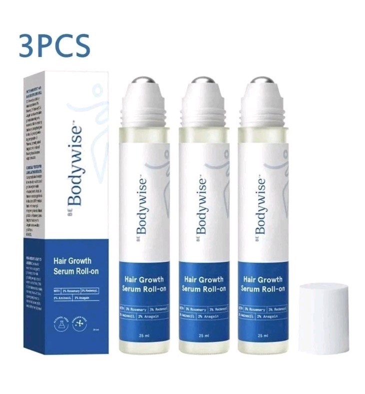 *3-Pack* Hair Growth Serum – Be Bodywise 3% Rosemary 3% Redensyl 25ml 9/4/2027