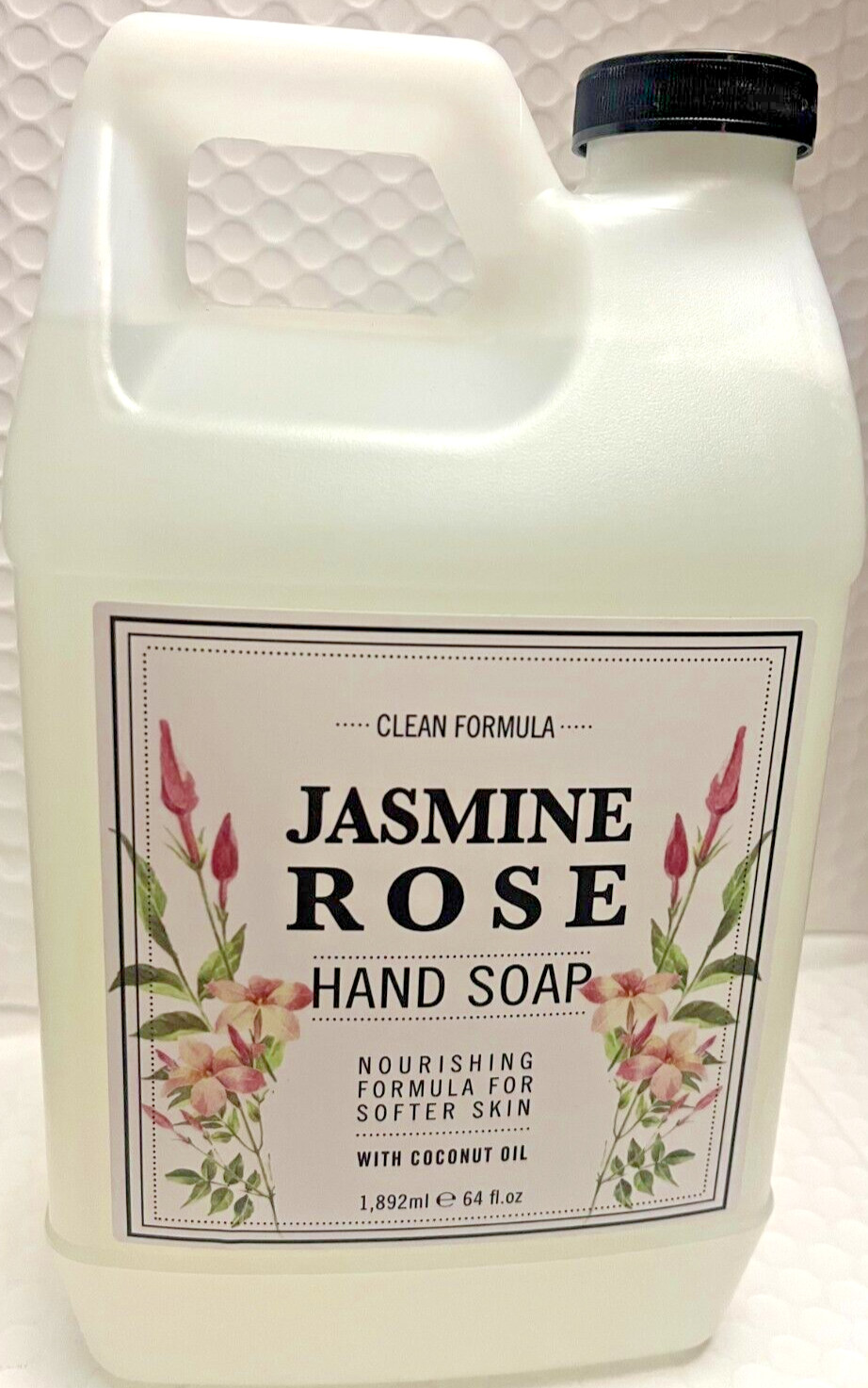 CLEAN&BEAUTY JASMINE ROSE HAND SOAP SOURISHING FORMULA FOR SOFTER SKIN 64FLOZ RE
