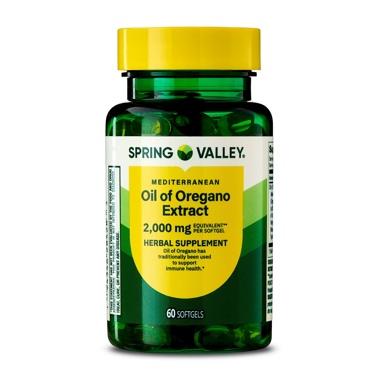 Spring Valley Mediterranean Oil of Oregano Extract 60 Softgels 2000 mg