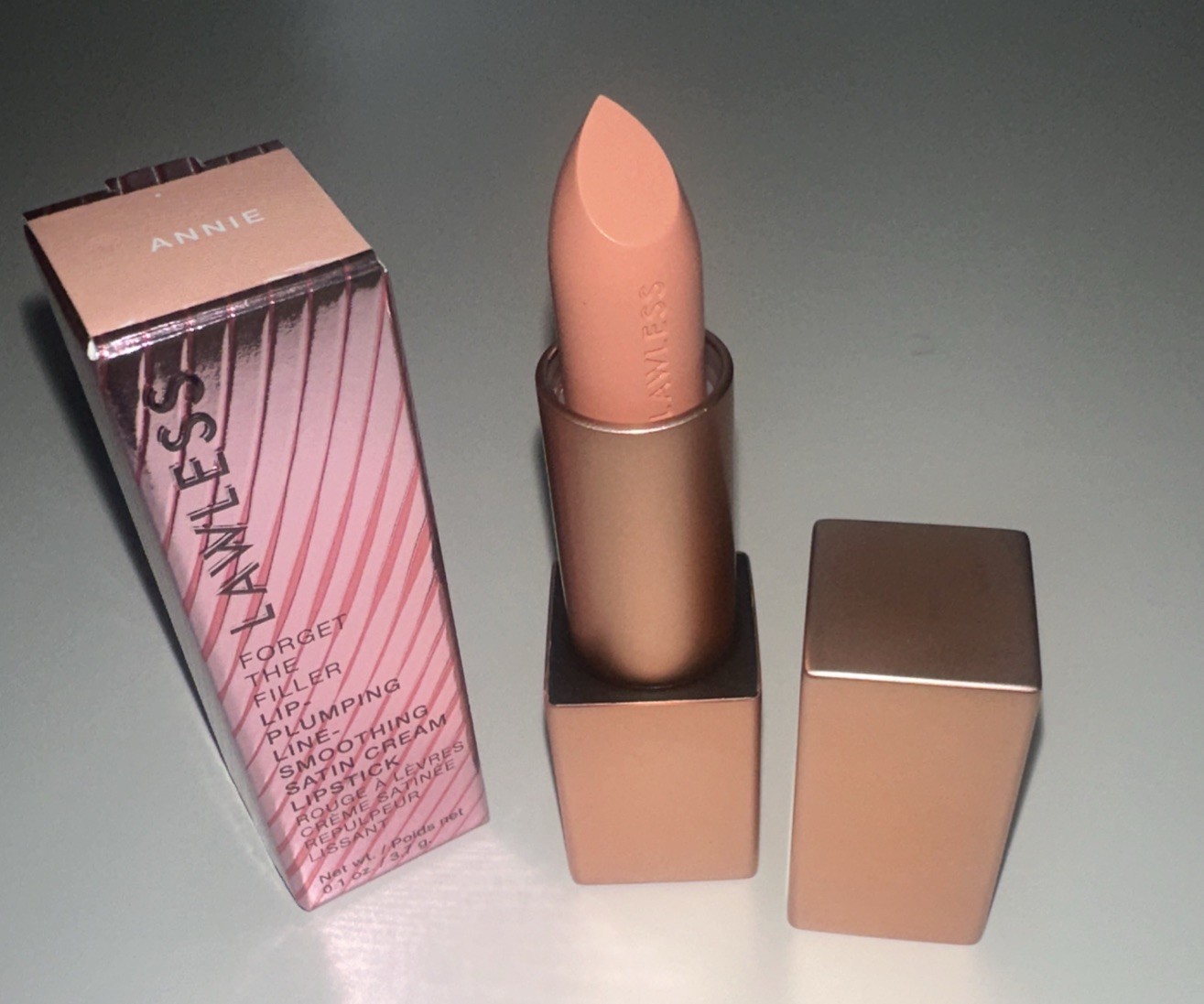LAWLESS FORGET THE FILLER LIP PLUMPING LINE SMOOTHING LIPSTICK ANNIE 0.1 OZ NWB