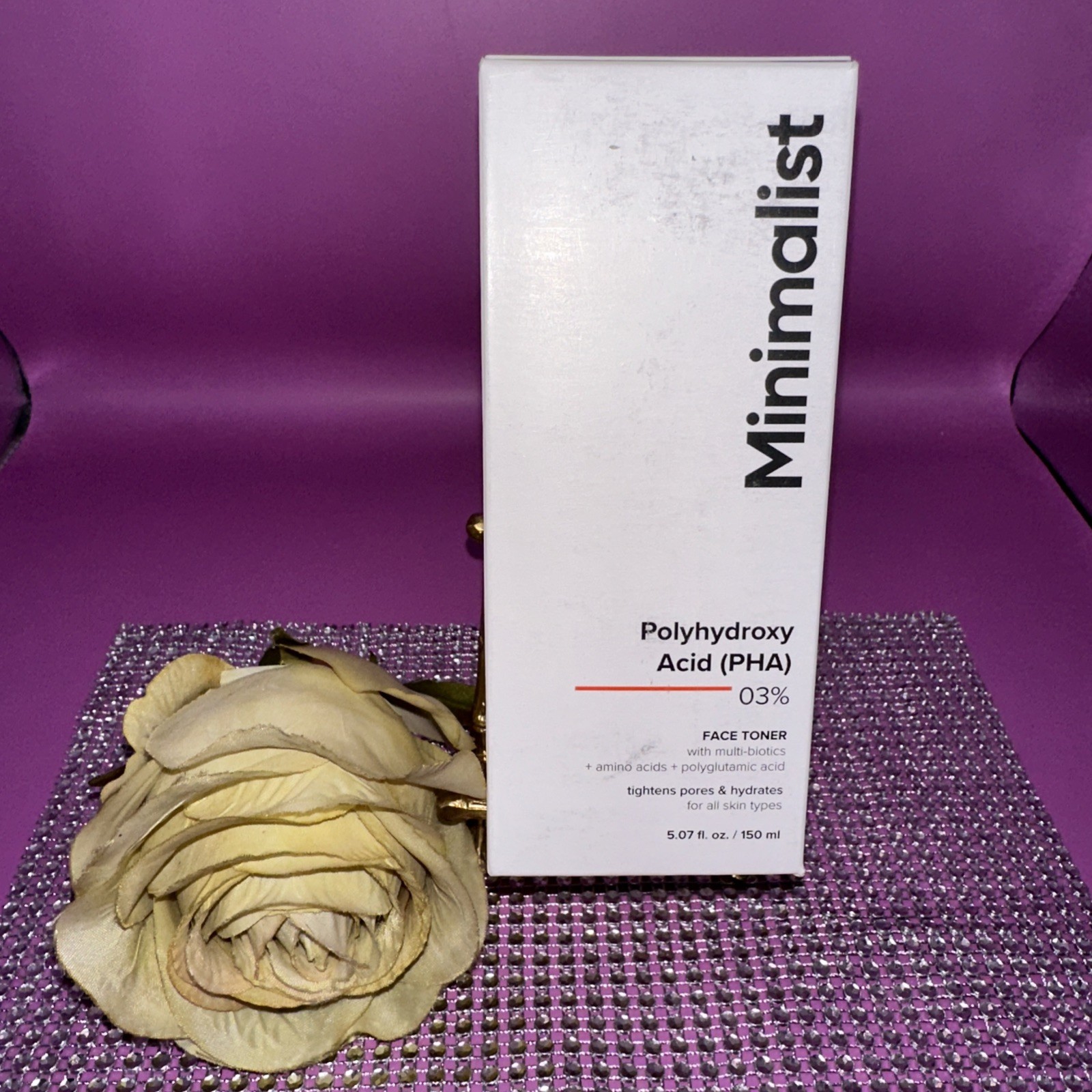 Minimalist Polyhydroxy Acid PHA Face Toner Amino Acids, NEW! 5.07 Oz. Exp 10/26