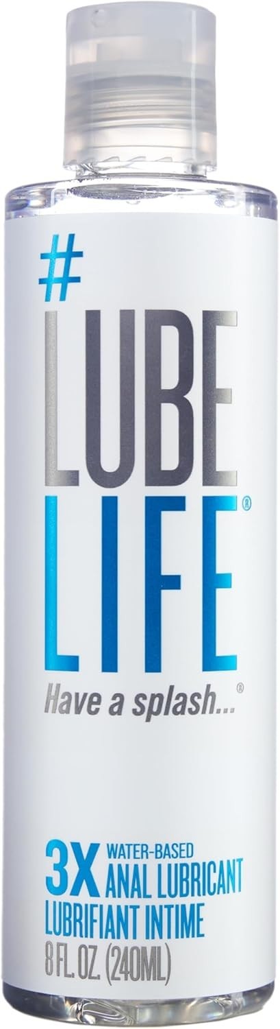 LubeLife 3X Anal Lube – Extra Thick Water Based Lube for Men, Women & Couples –