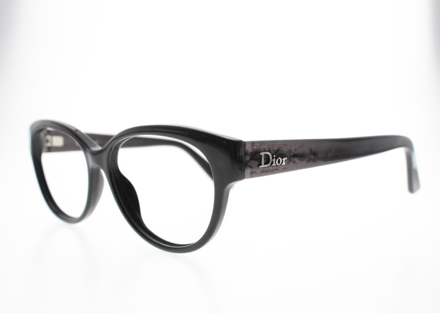 Christian Dior CD 3240 M8P 140 mm Black Silver Made in Italy *READ*