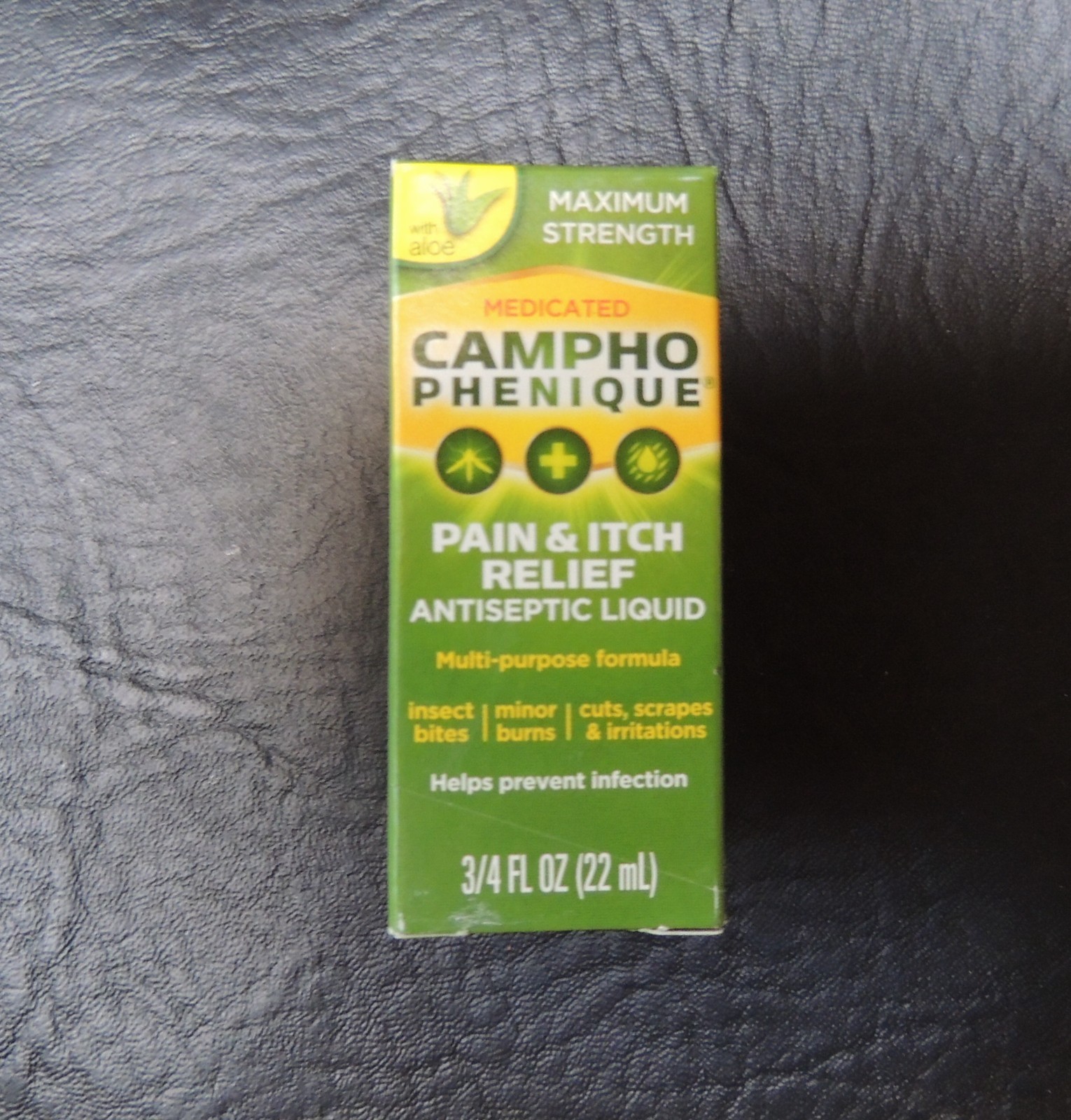 Campho Phenique Pain Relieving Antiseptic Liquid 3/4 fl. oz Exp 07-2028