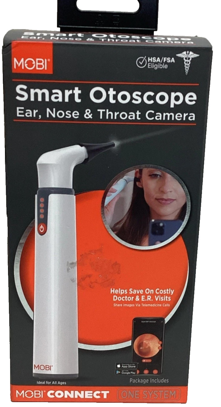 MOBI CONNECT Smart Wi-Fi Otoscope for Ears, Nose & Throat with HD Camera NEW