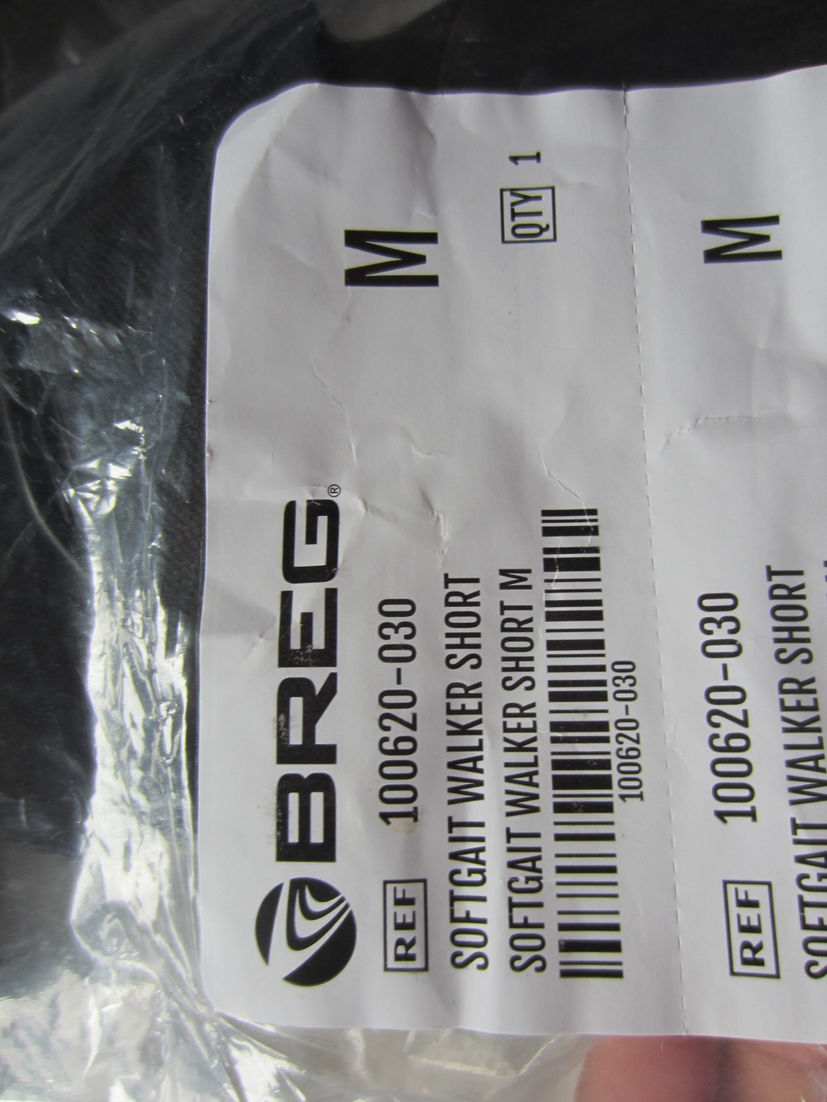 NWT Breg Size M softgait walker short boot w/instruction book RETAIL 232.00