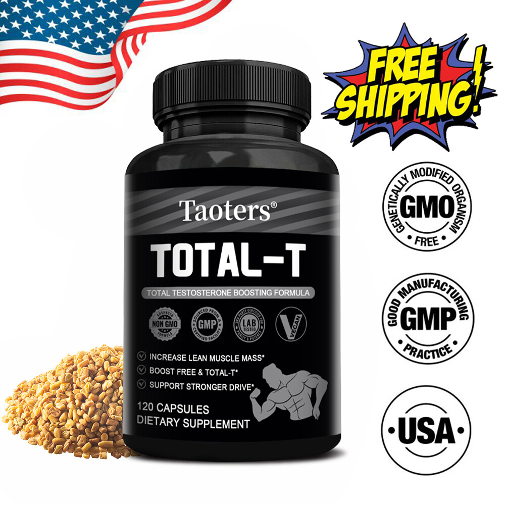 TOTAL-T 30 To120 Capsules – Testosteron Booster for Healthy Muscle