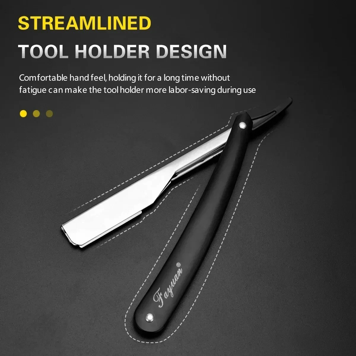 Professional Straight Edge Manual Shaver Stainless Steel Barber Razor