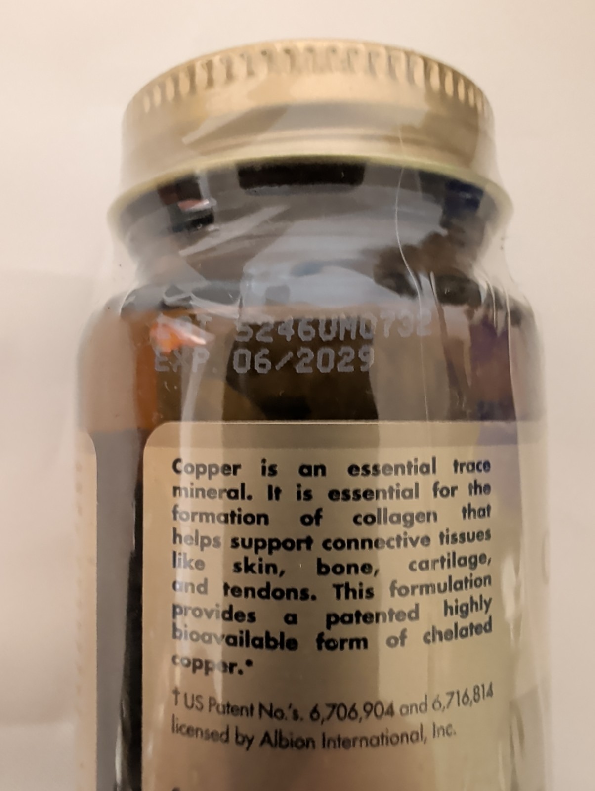 Solgar Chelated Copper 100 Tablets Each Exp 6/2029 Lot Of 4