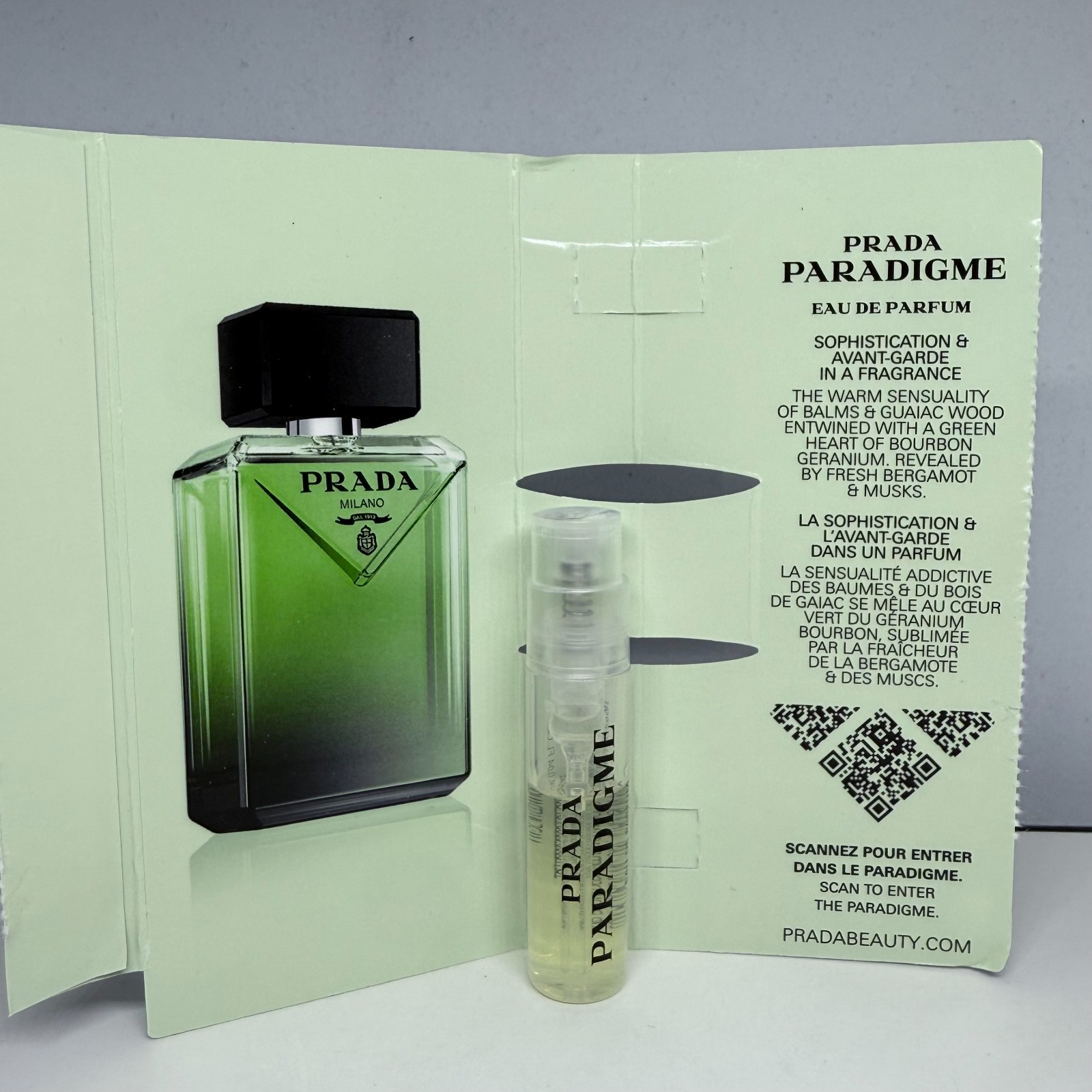 Prada Paradigme Eau de Parfum Sample Spray .04oz, 1.2ml *New 2025 Release*