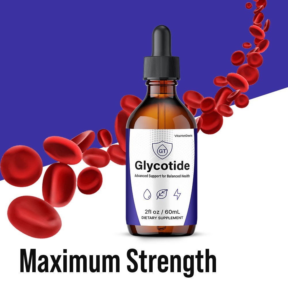 Glycotide Drops, Max Strength, Glycotide Balance Health Liquid Formula (2 Pack)