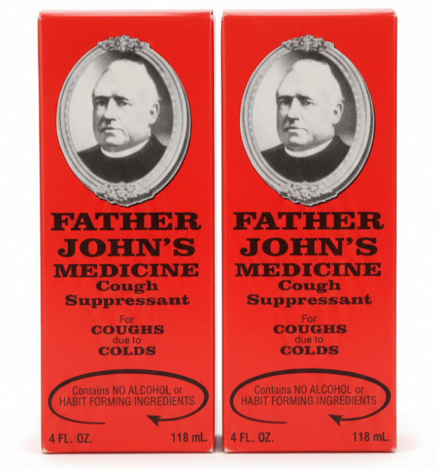 2 Pack Father John’s Medicine Cough Suppressant 4Oz (118 ml) Each Fast Shipping