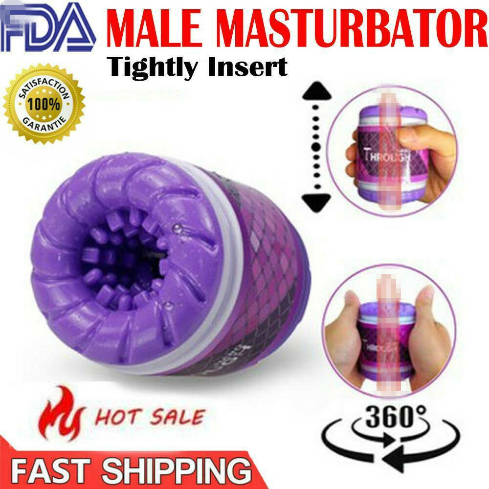 Adult-Realistic-Pocket-Male-Masturbators-Cup-Massage-Sleeve-Use-Lubricant-Men