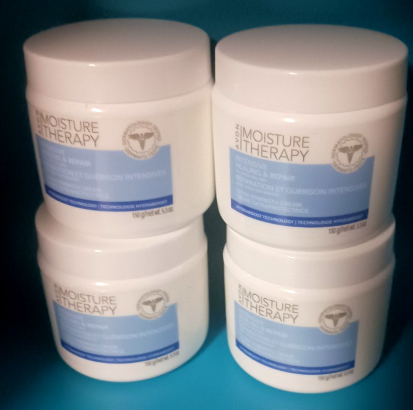 Avon Moisture Therapy Intensive Healing Repair Extra Strength Cream 5.3oz x4