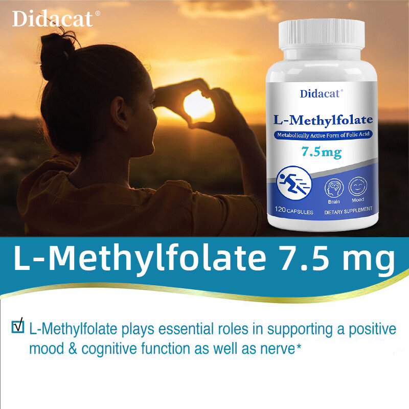 L Methylfolate 7.5mg – 30 To 120 Vegan Capsules – Optimized and Activated