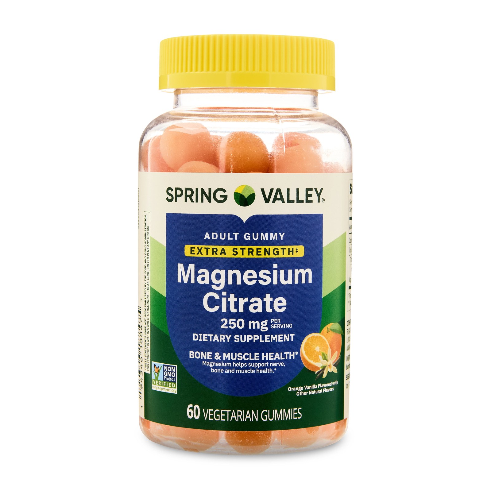 Extra Strength Magnesium Bone and Muscle Health Support Gummies, 250mg, 60 Count