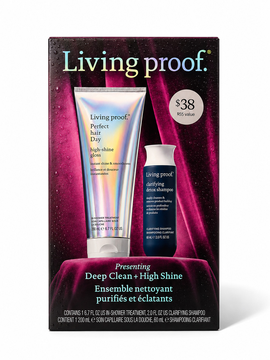 Living Proof Deep Clean + High Shine Set Perfect Hair Day Gloss & Detox Shampoo