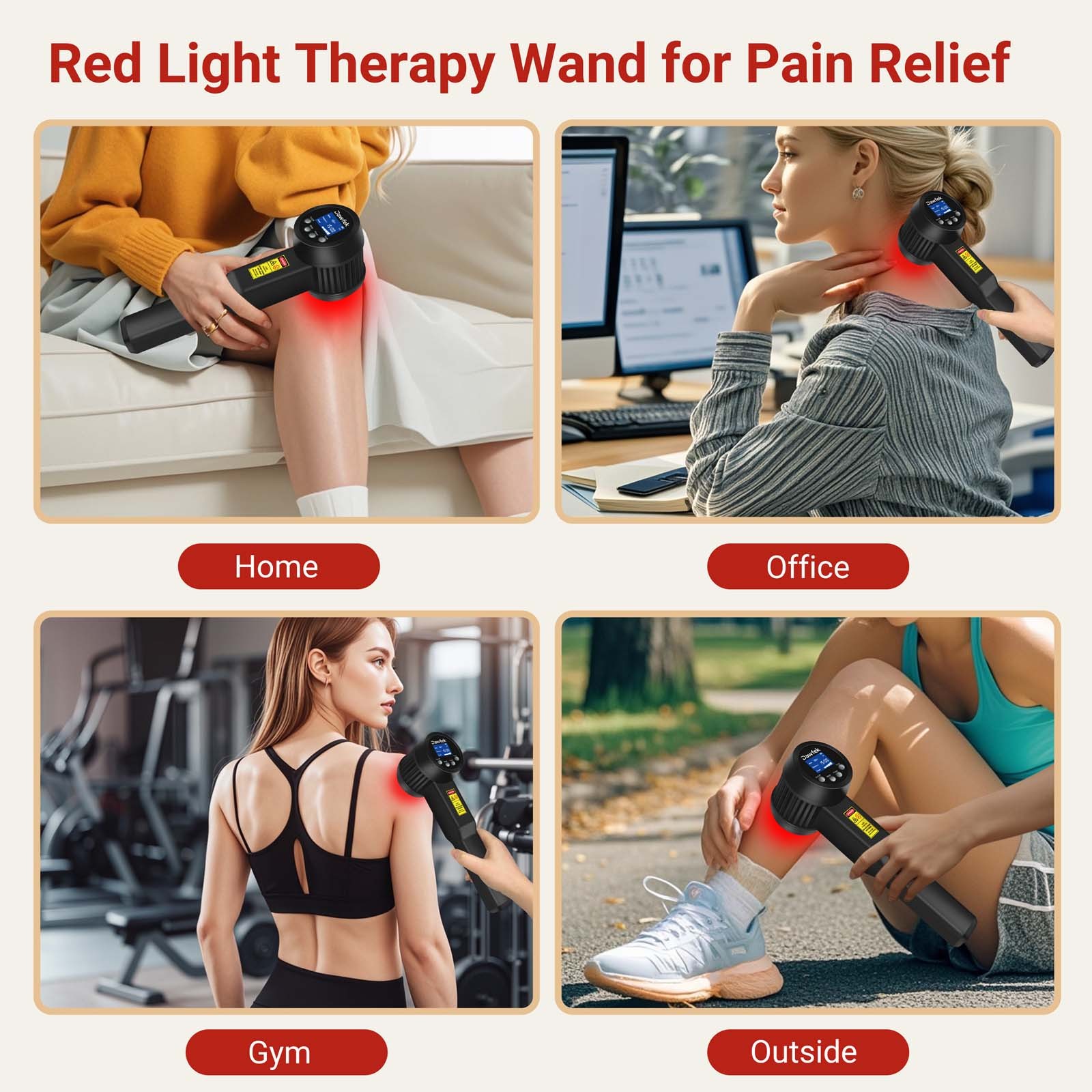 650nm 808nm Red light Laser Therapy Device 8W Neck Back Knee Joint Muscle Pain