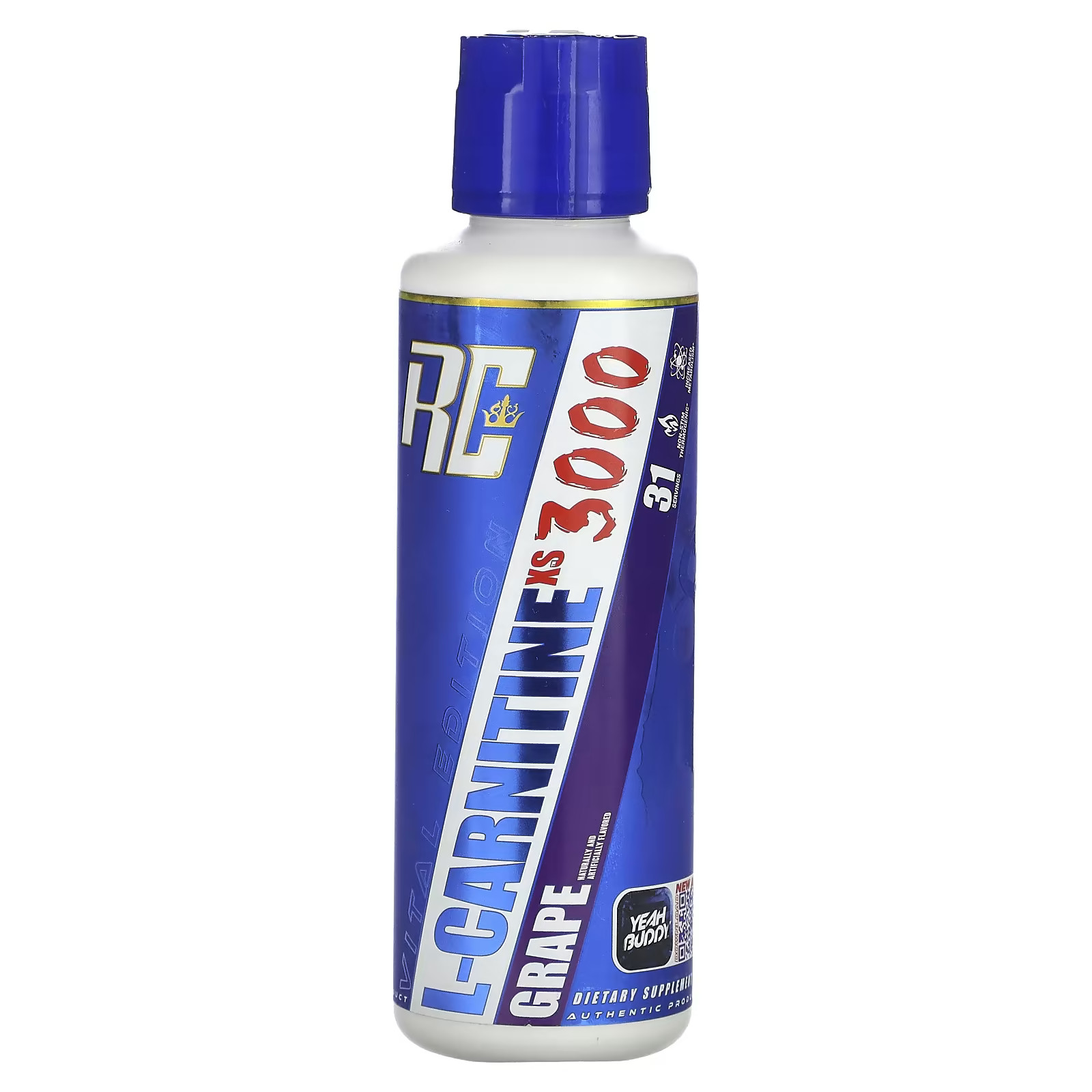 2 X Ronnie Coleman, L-Carnitine XS 3000, Grape, 16 fl oz (473.28 ml)