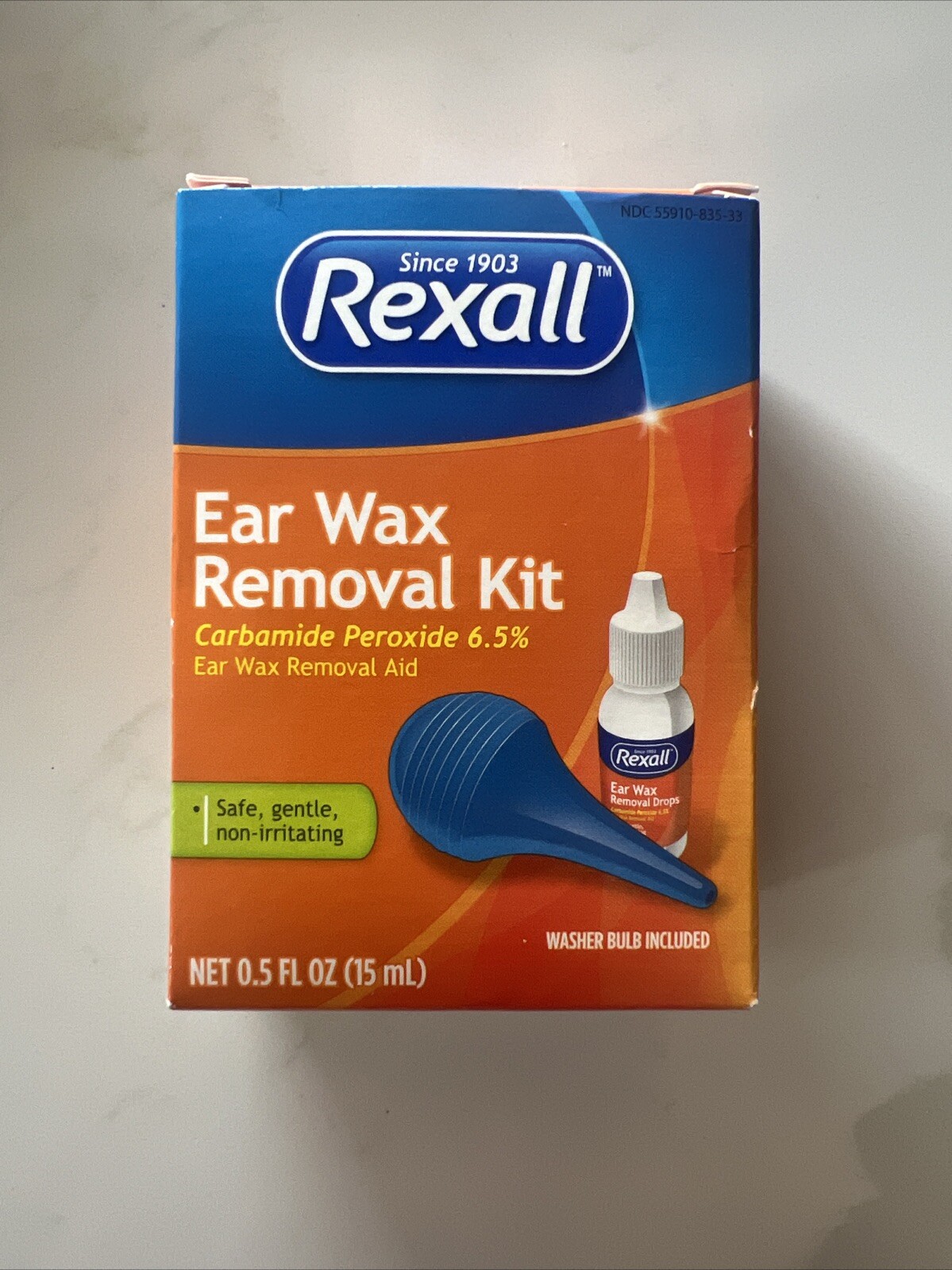 REXALL EAR WAX REMOVER KIT 0.5 OZ- Exp 10/2024- NEW