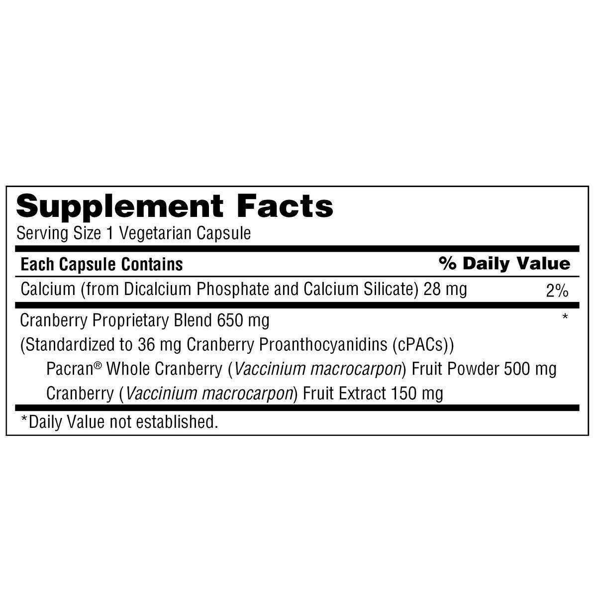 Trunature CRANBERRY 650mg, 140 Capsules EXP 10/2024