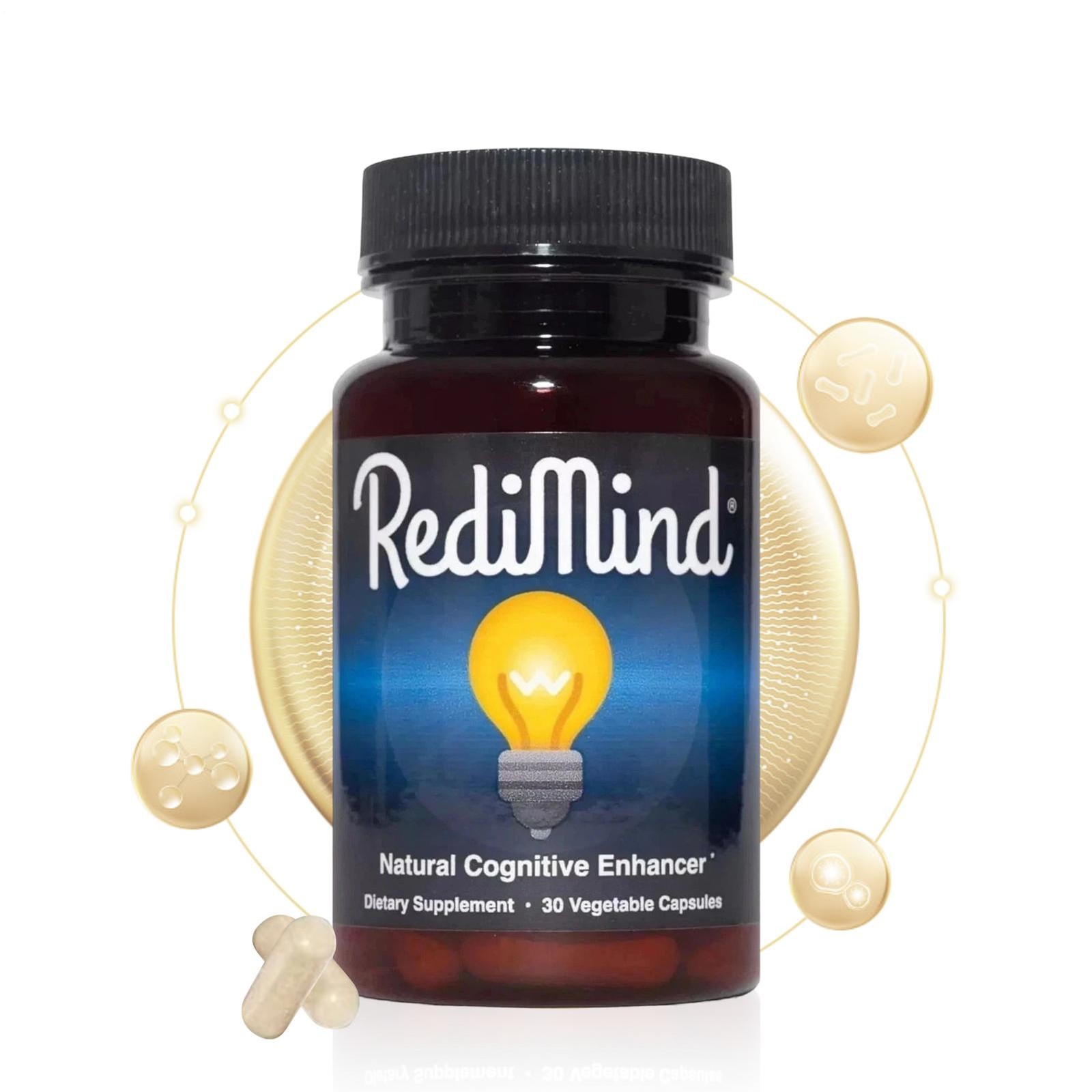 (2 Packs) RediMind Enhancer Cognitive 30 Caps Natural Focus Memory Brain Health
