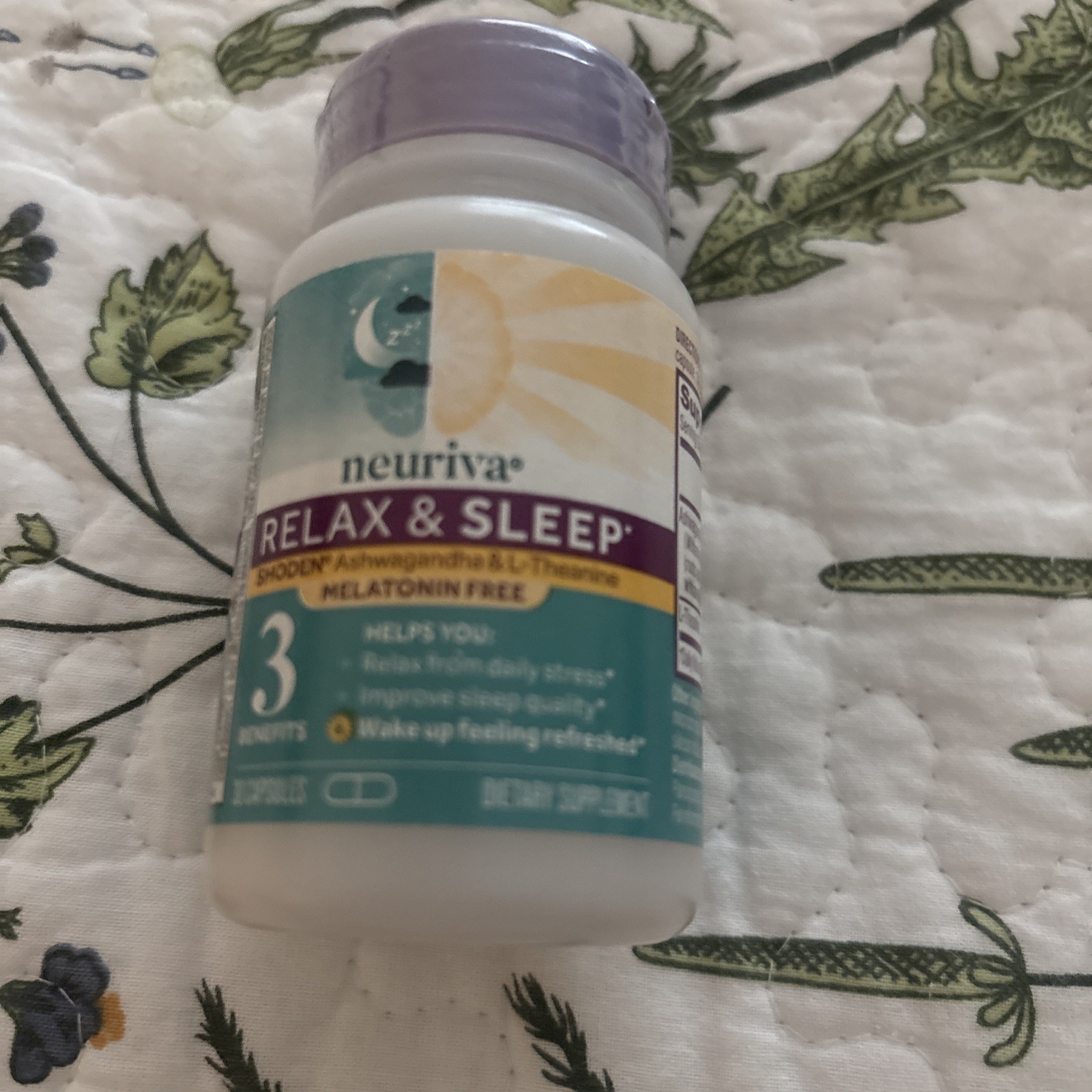 Neuriva Relax & Sleep Shoden Ashwagandha L Theanine Stress Anxiety 30 Capsules
