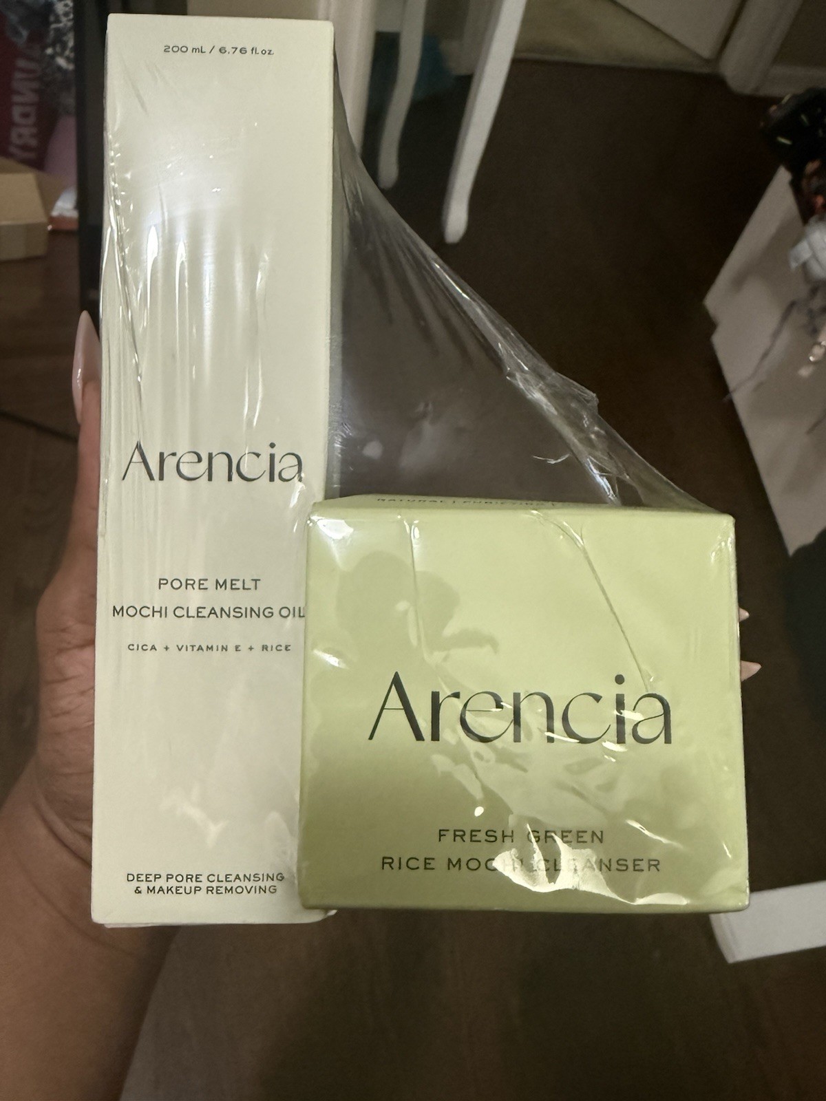 Arencia Pore Melt Double Cleansing Duo – Gentle Cleansing Oil & Fresh Green Rice