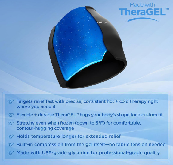 Migraine Relief Cap Hot Cold Therapy Headache Ice Gel Compression Hat