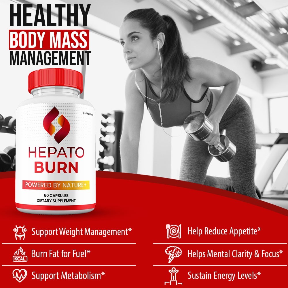 Hepato Burn Capsules, Max Strength All Natural HepatoBurn Pills (5 Pack)