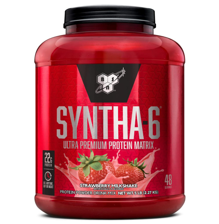 BSN SYNTHA-6 Protein Powder, Strawberry Milkshake, 48 Servings