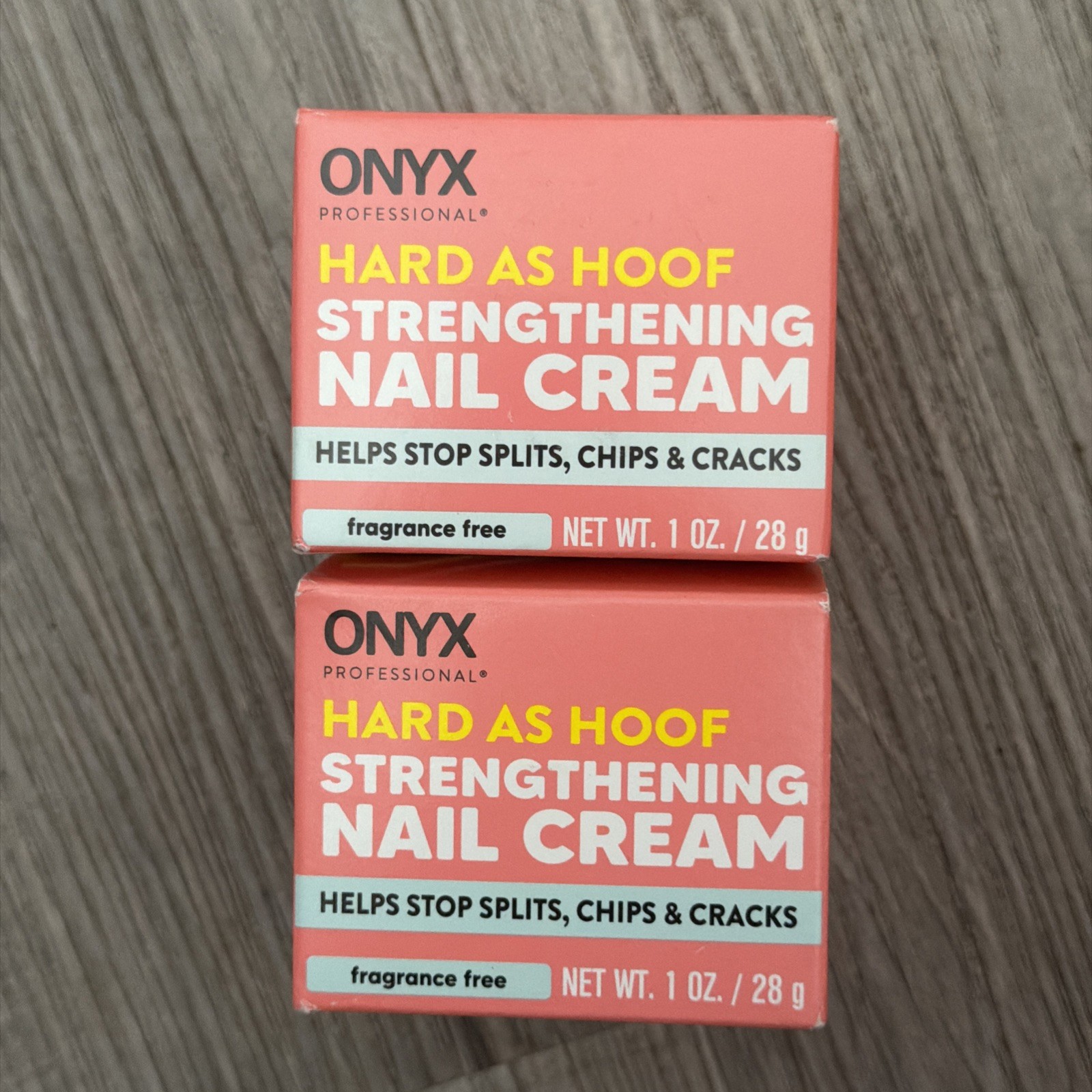 2 Bottles – Onyx Professional Hard As Hoof Nail Strengthening Cream, Unscented