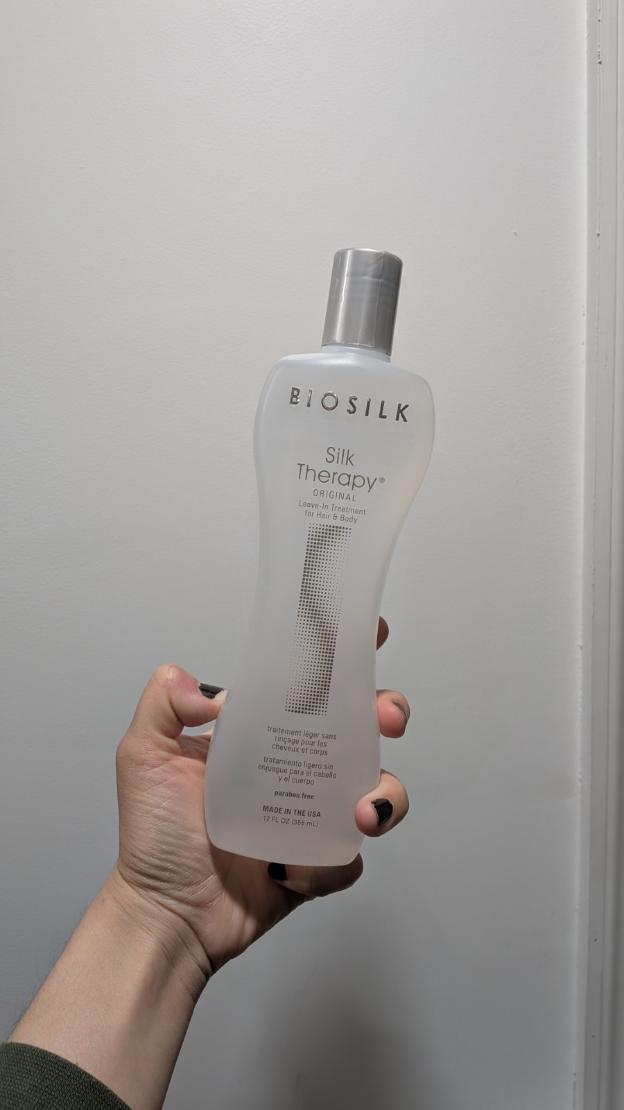 BioSilk Silk Therapy Original Leave-In Treatment Smoothing Paraben-Free 12 fl oz