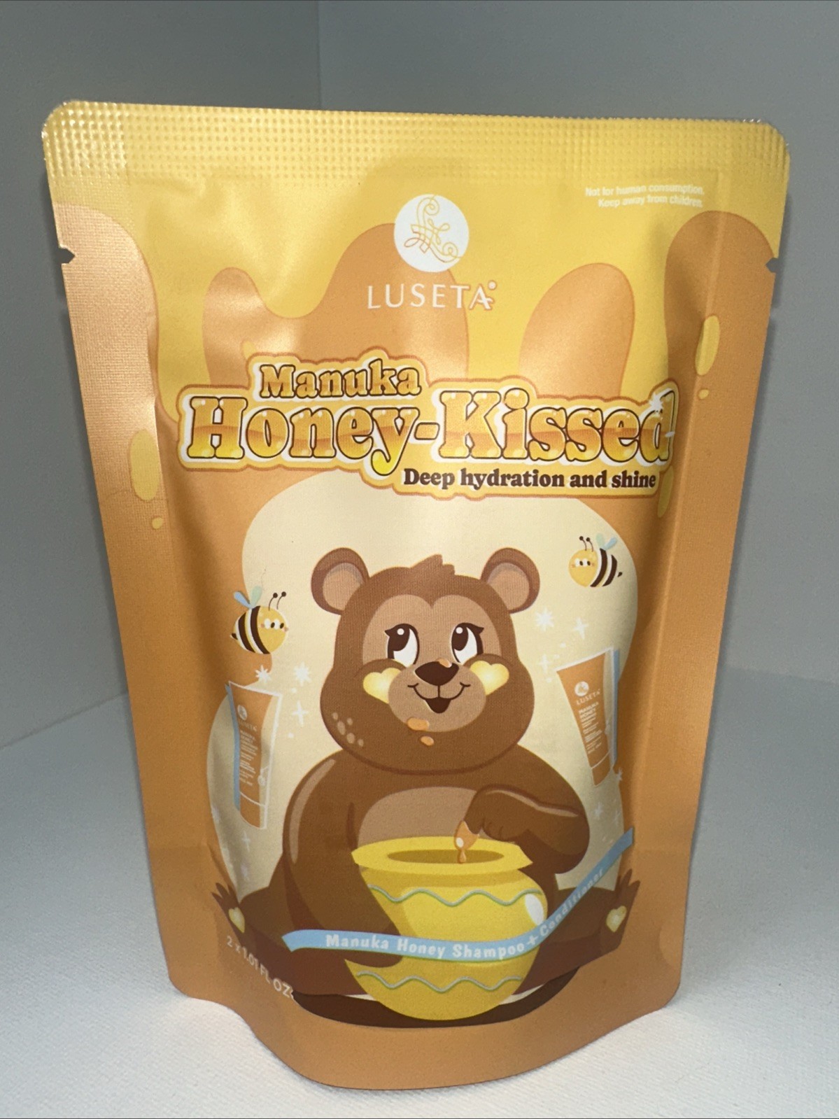 Luseta Manuka Honey-Kissed Shampoo & Conditioner Travel Bundle 2×1.01 Fl.oz NEW
