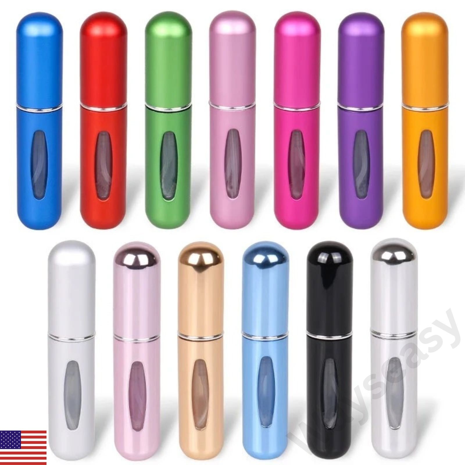 Refillable Perfume Atomizer Spray Bottle 5ml Travel Mini Portable Pump Container