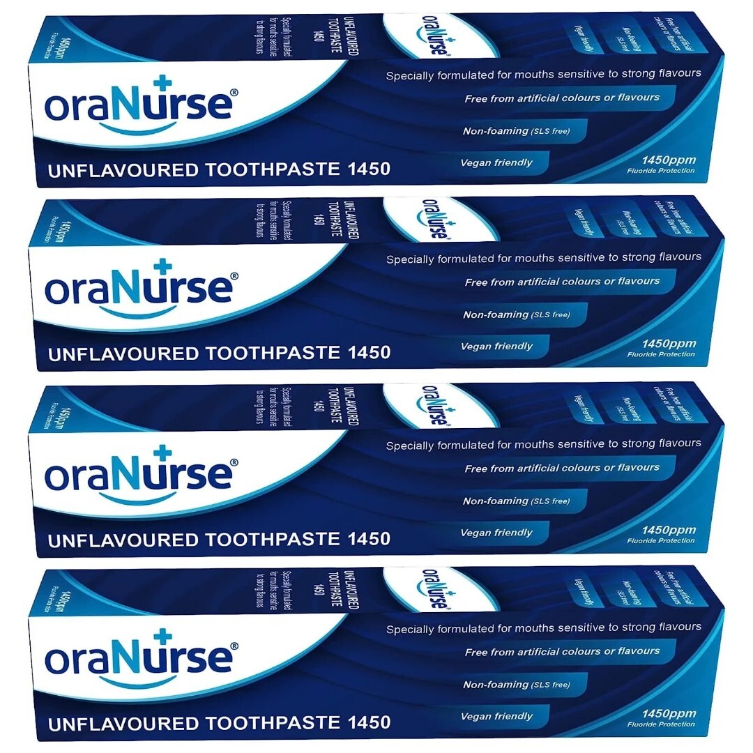 ORANURSE UNFLAVOURED TOOTHPASTE 50ML Pack of 4 EXP-09/2029