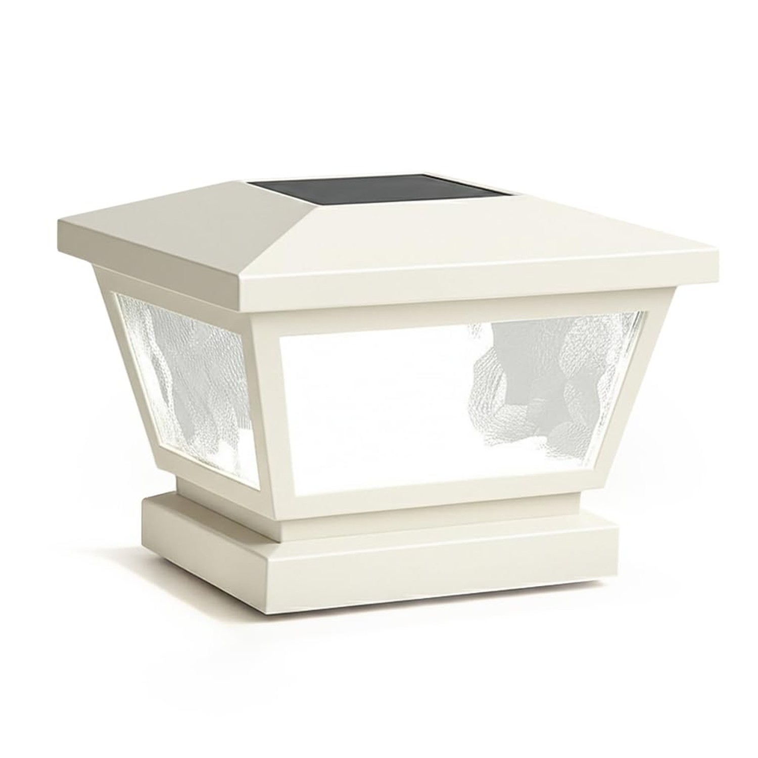 Classy Caps Fairmont Solar Post Cap & Wall Light – Fits 3.5″x3.5″, 4″x4″, & 5…