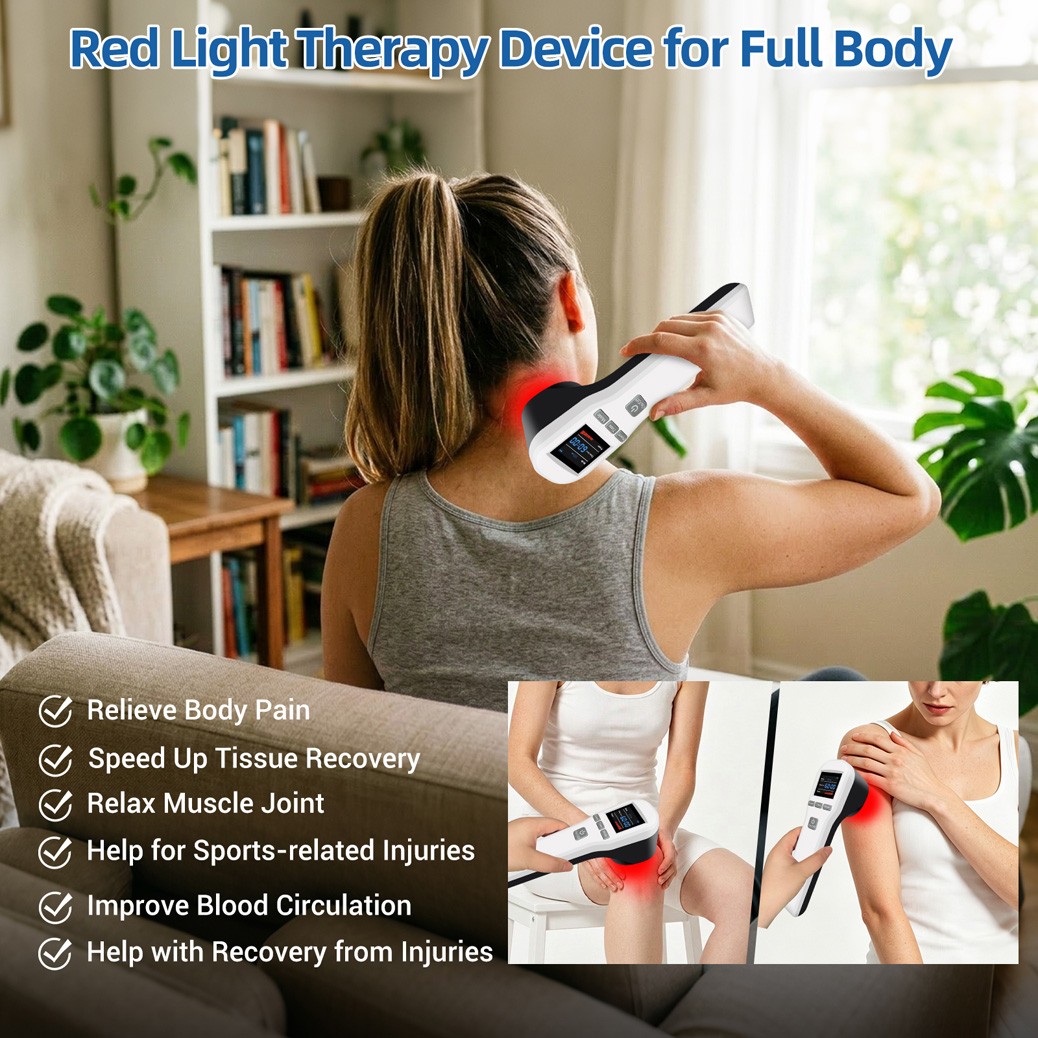 Handheld LLLT 808nm NIR Light Physiotherapy for Joint Muscle Pain Relief at Home