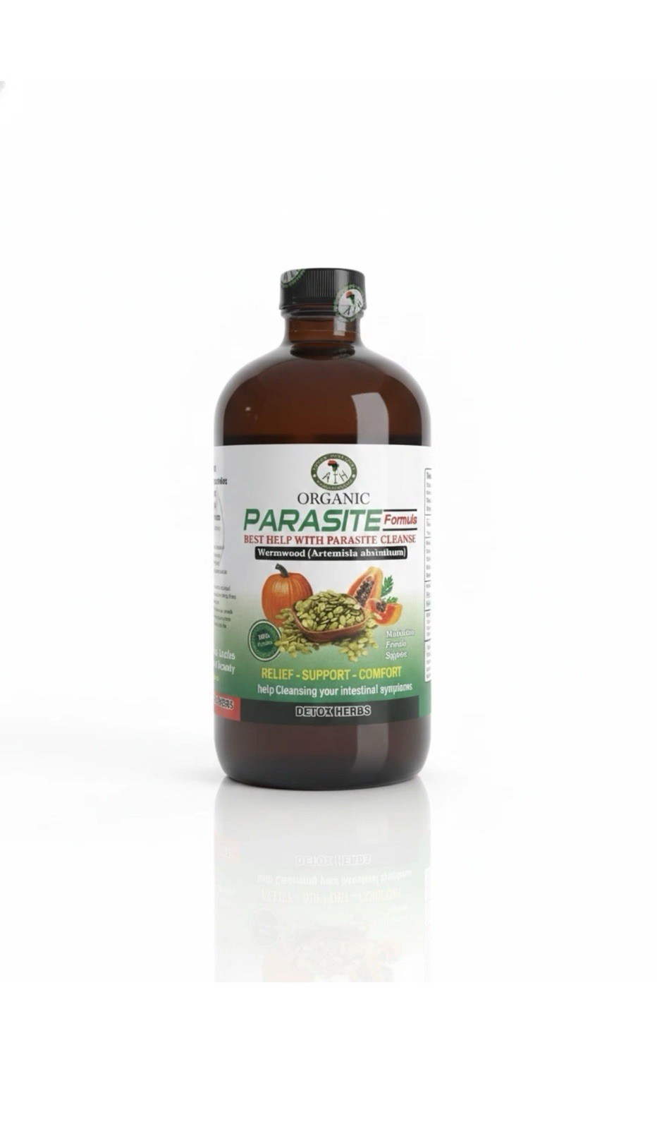 Parasite Formula Detox Cleanse 100% Natural Organic 16 oz bottle