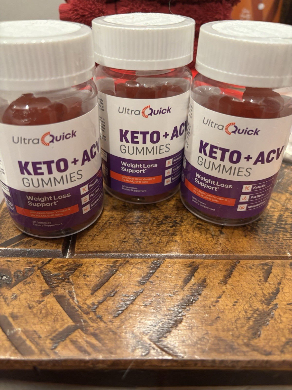 UltraQuick Keto + ACV Gummies Weight Management Support Supplement 30 Gummies