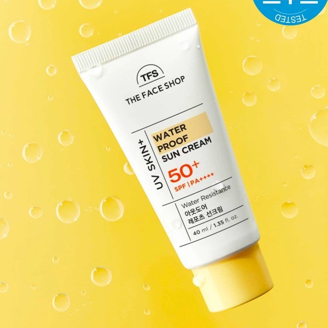 THE FACE SHOP UV Skin+Water Proof Sun Cream 40ml Daily Sunscreen KOREA MADE