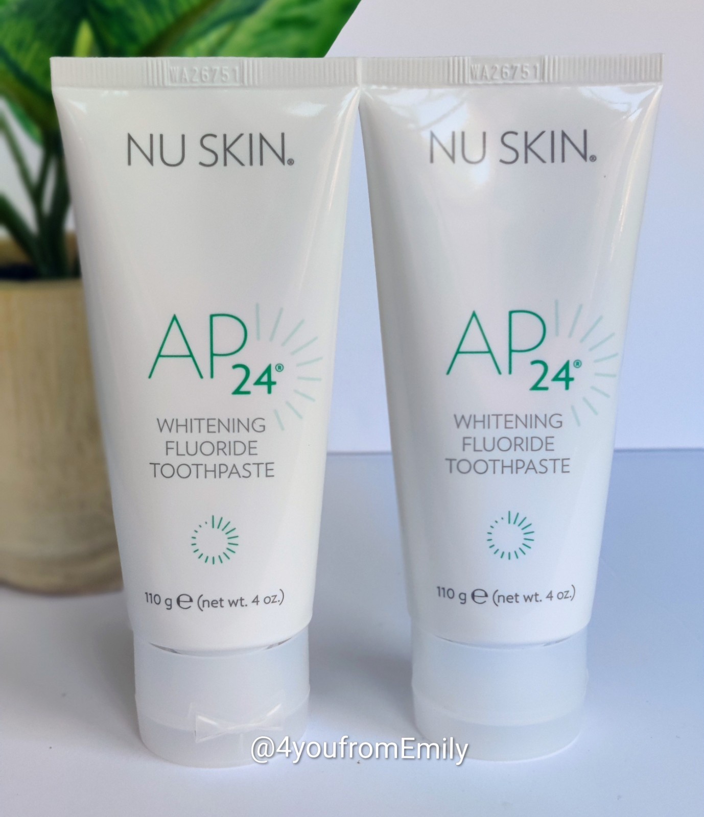 2 PACK Nuskin Nu Skin AP 24® Whitening Fluoride Toothpaste New Sealed Exp 9/27